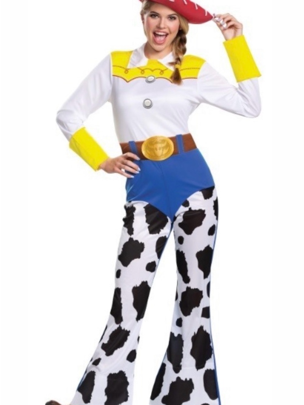 Disney Toy Story Jessie Costume Jumpsuit in White, Yellow, Blue
